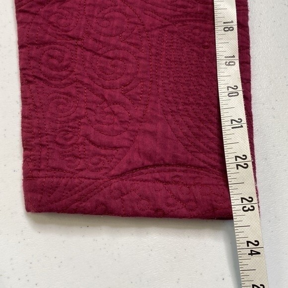 CJ Banks Quilted Button Front Jacket Outerwear Plum Layering Cotton Outdoor Cozy - Picture 11 of 15